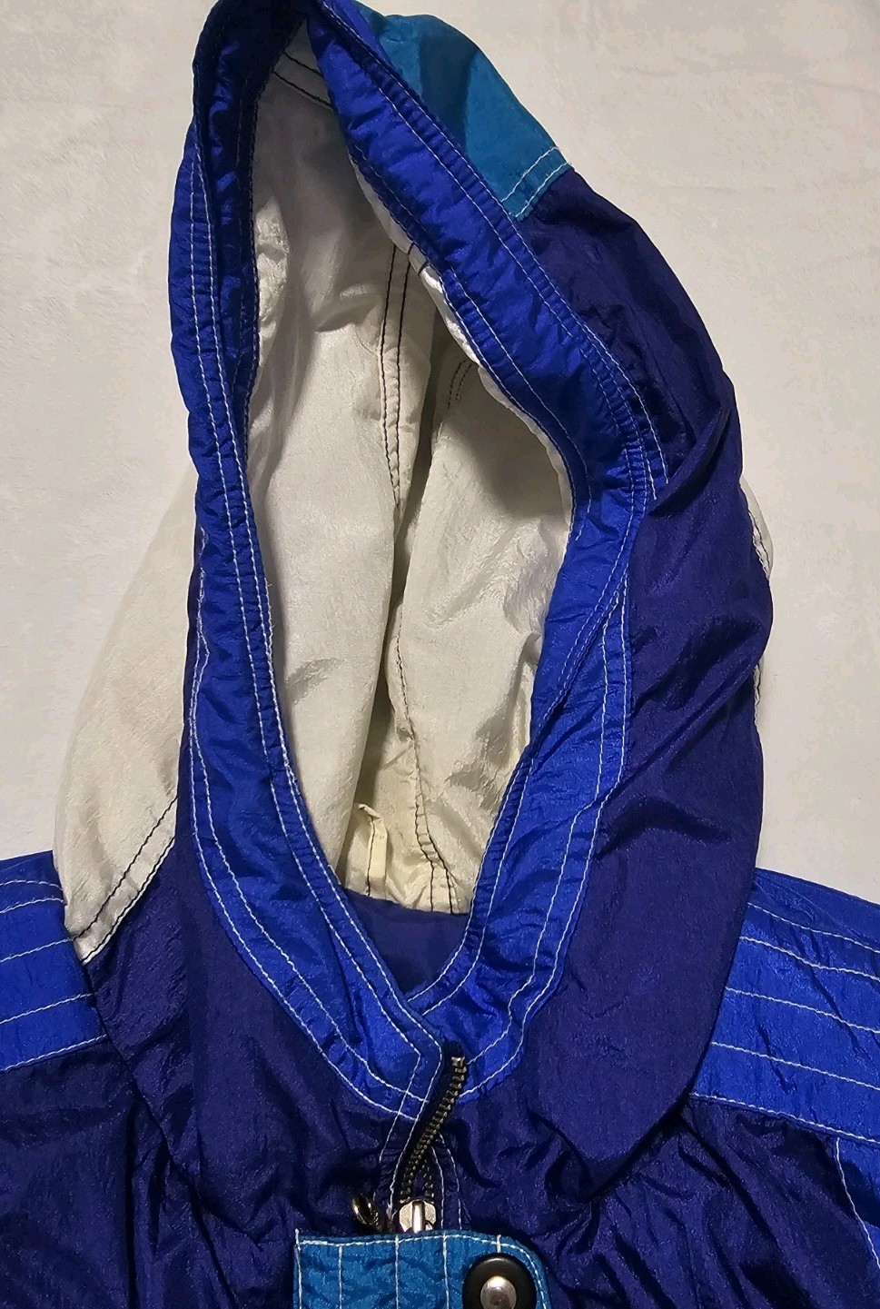 Vintage East West Women’s Color Block Ski Snowboard Puffer Jacket Size Medium