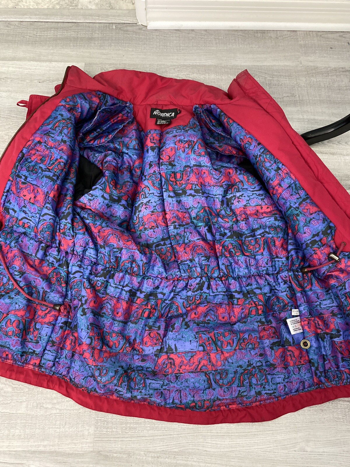 Nordica Coat 10 Vintage Snowboard Ski Jacket Fuchsia Parka Classics 80s 90s M/L