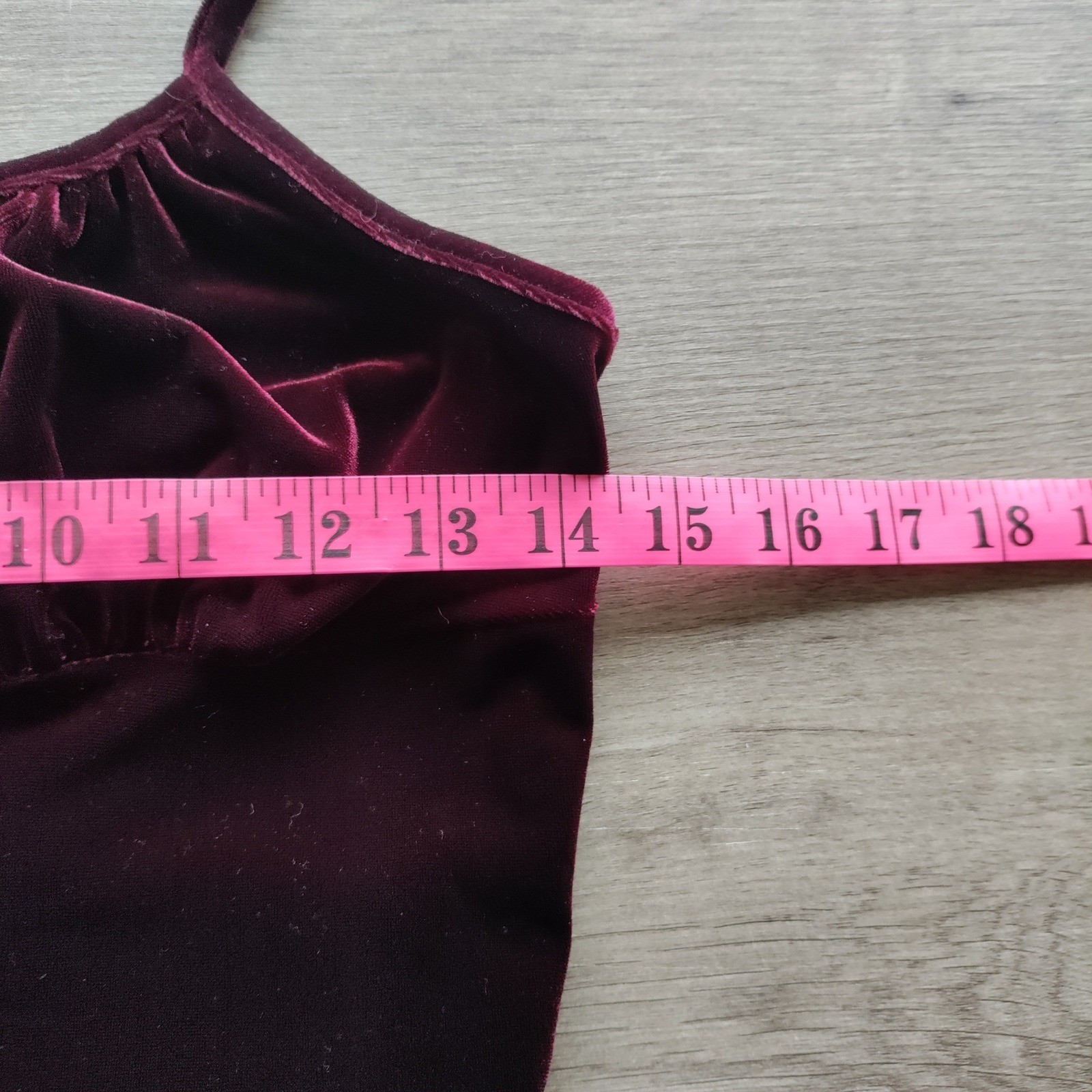 Hot Kiss Vintage 90s Velvet Midi Dress Burgundy Spaghetti Strap Bodycon Womens M