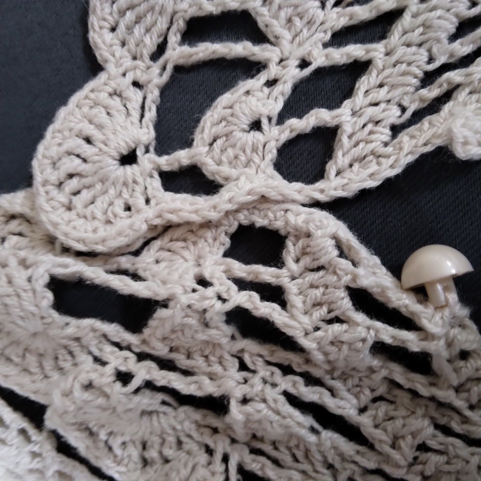 Vintage Four Handmade Whitework Lace Dress Yoke Collar Embroidered Crochet