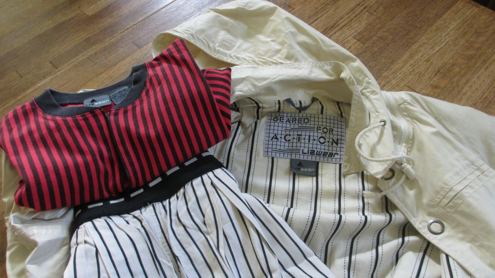 Vintage 3 Piece 80’s Retro Liz Claiborne Lizwear~Geared for ACTION Size Large