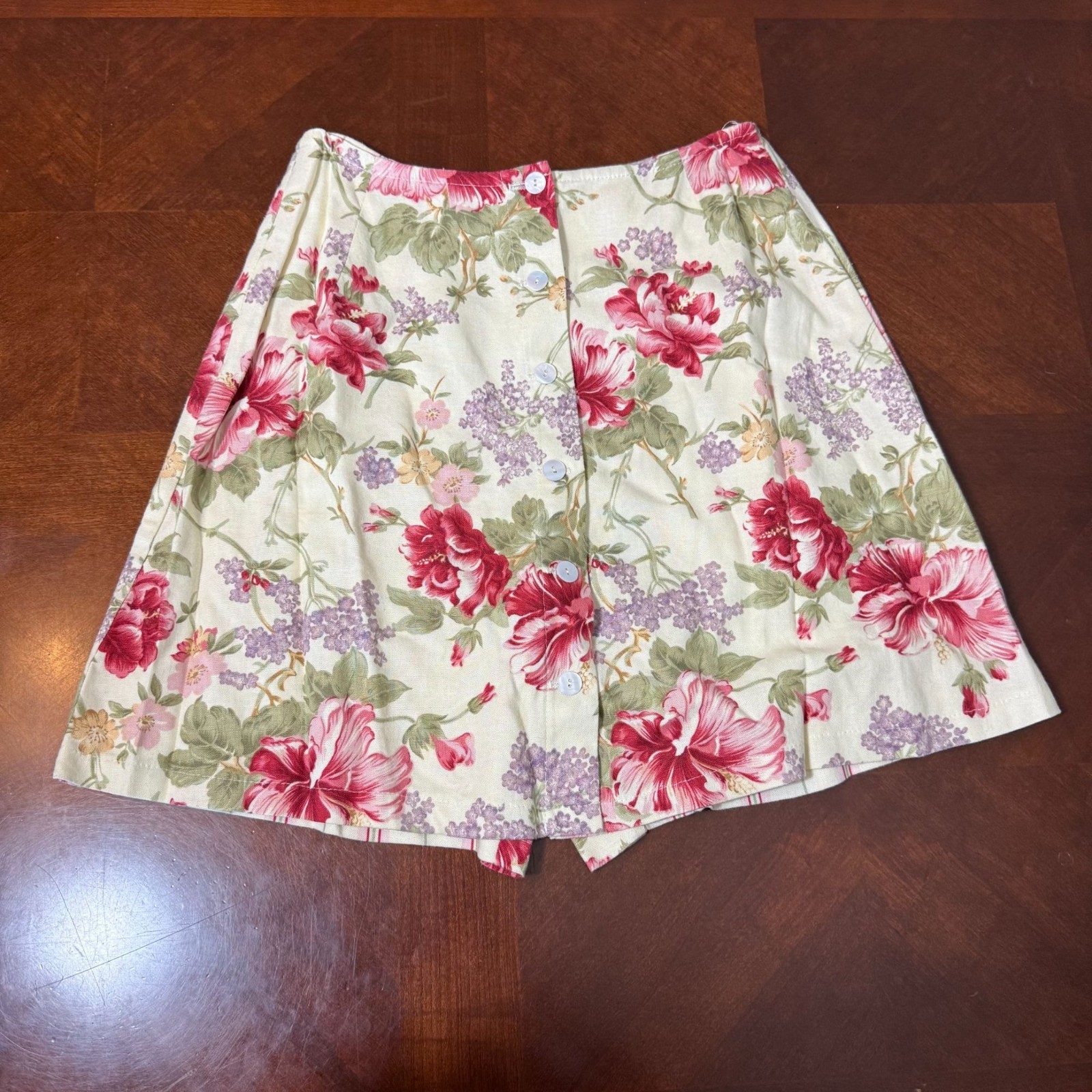 Marisa Christina Floral Culottes Skort Sz 6 Cottagecore Garden romantic