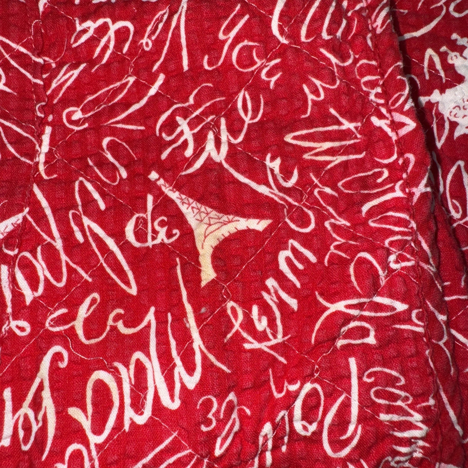 Vintage Red, White Rothley Quilted Jacket 1960’s Or 1970’s???