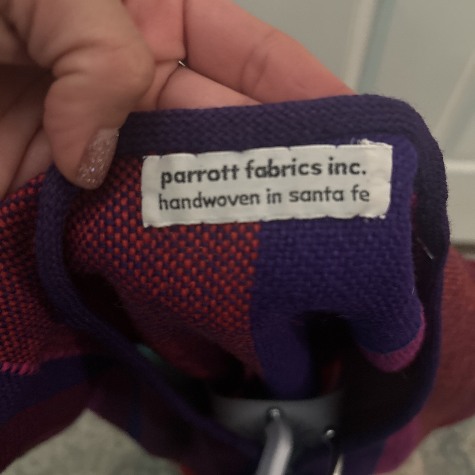 Parrott Fabrics Inc Alice Kagawa Handwoven Open Vest Fringe Santa Fe NM