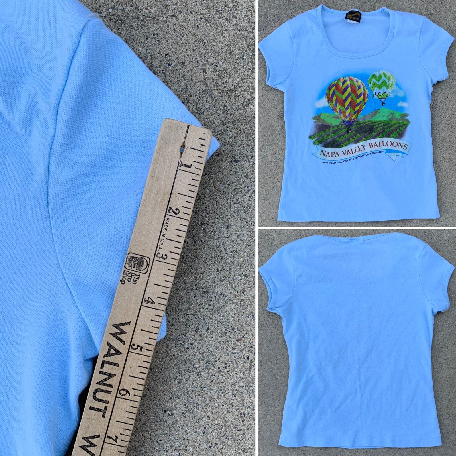 vintage Napa Valley Balloons hot air balloon t shirt womans ladies Size 14 XL