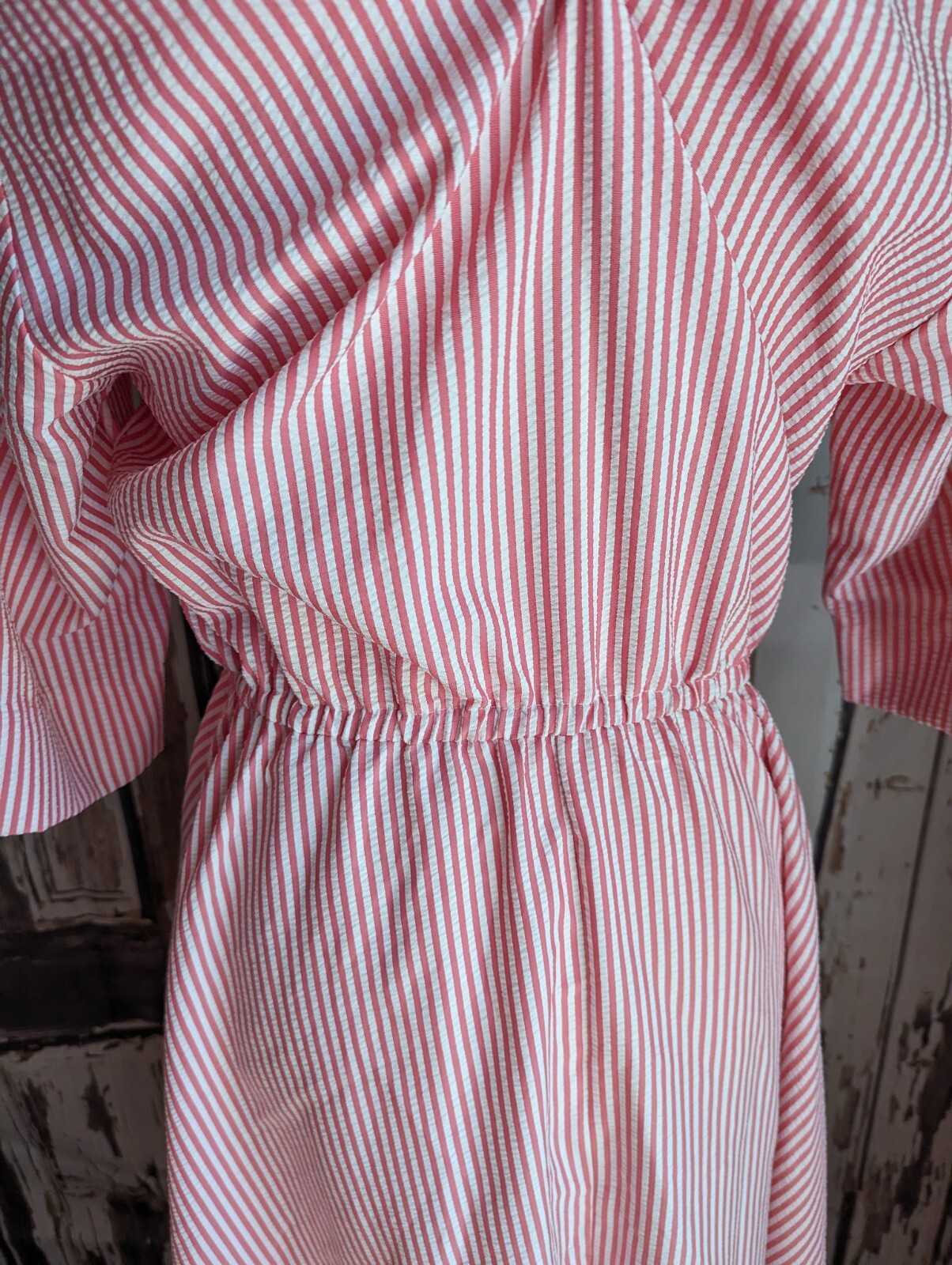 Vintage The Tog Shop Candystriper Buttondown Shirt Dress 10