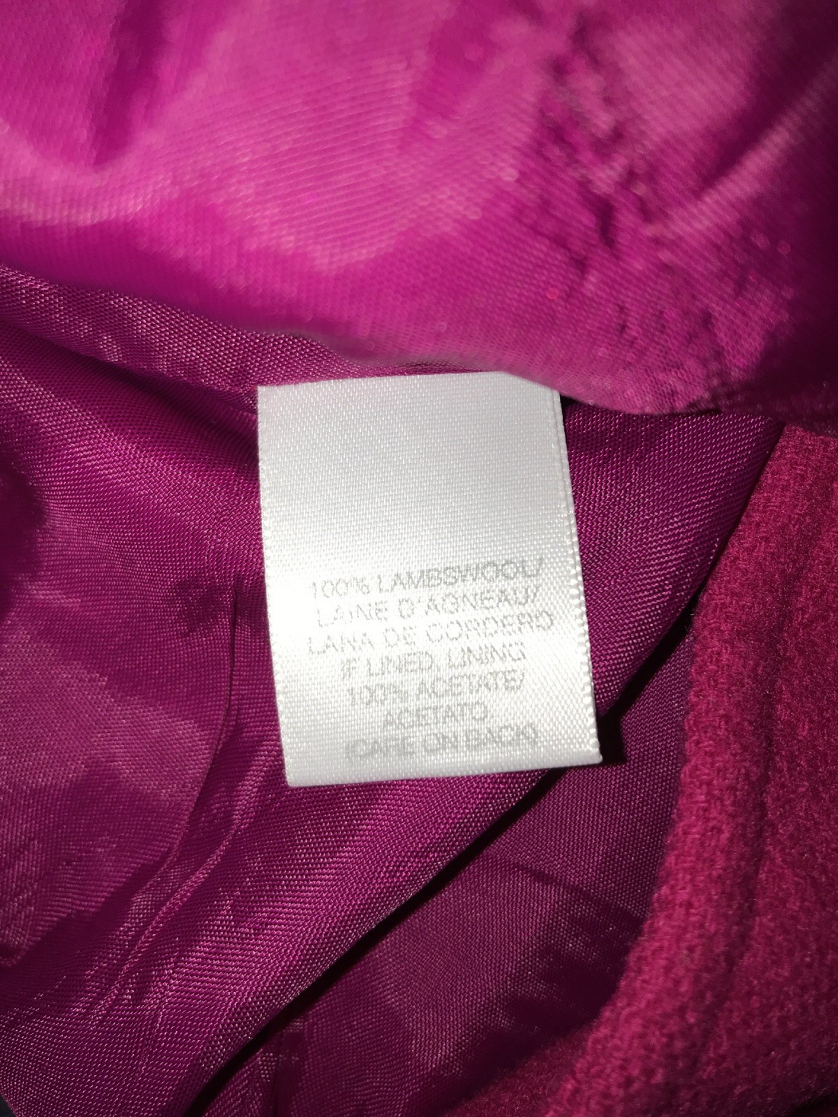 Vintage Susan Bristol Womens Lambswool Pink Blazer Jacket Size 4 Made In The USA