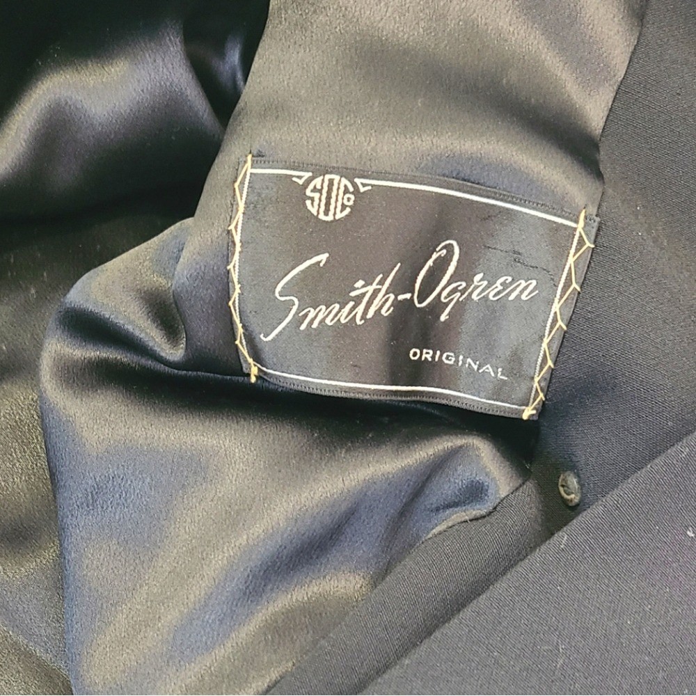 Smith ogren vintage black fleece coat with buttons and pockets size 2X