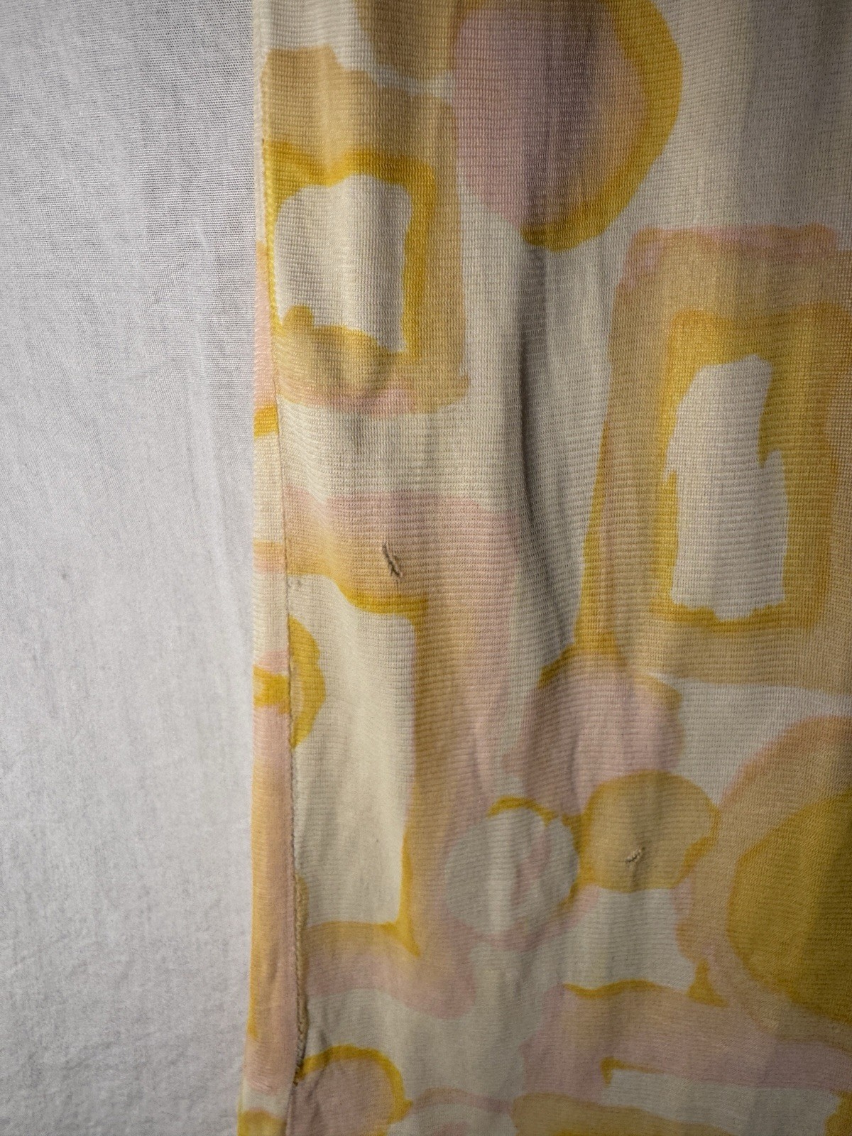 Vtg 60s Alice 14 Rayon Knit Print Dress Mod Geometric Bohemian Slinky