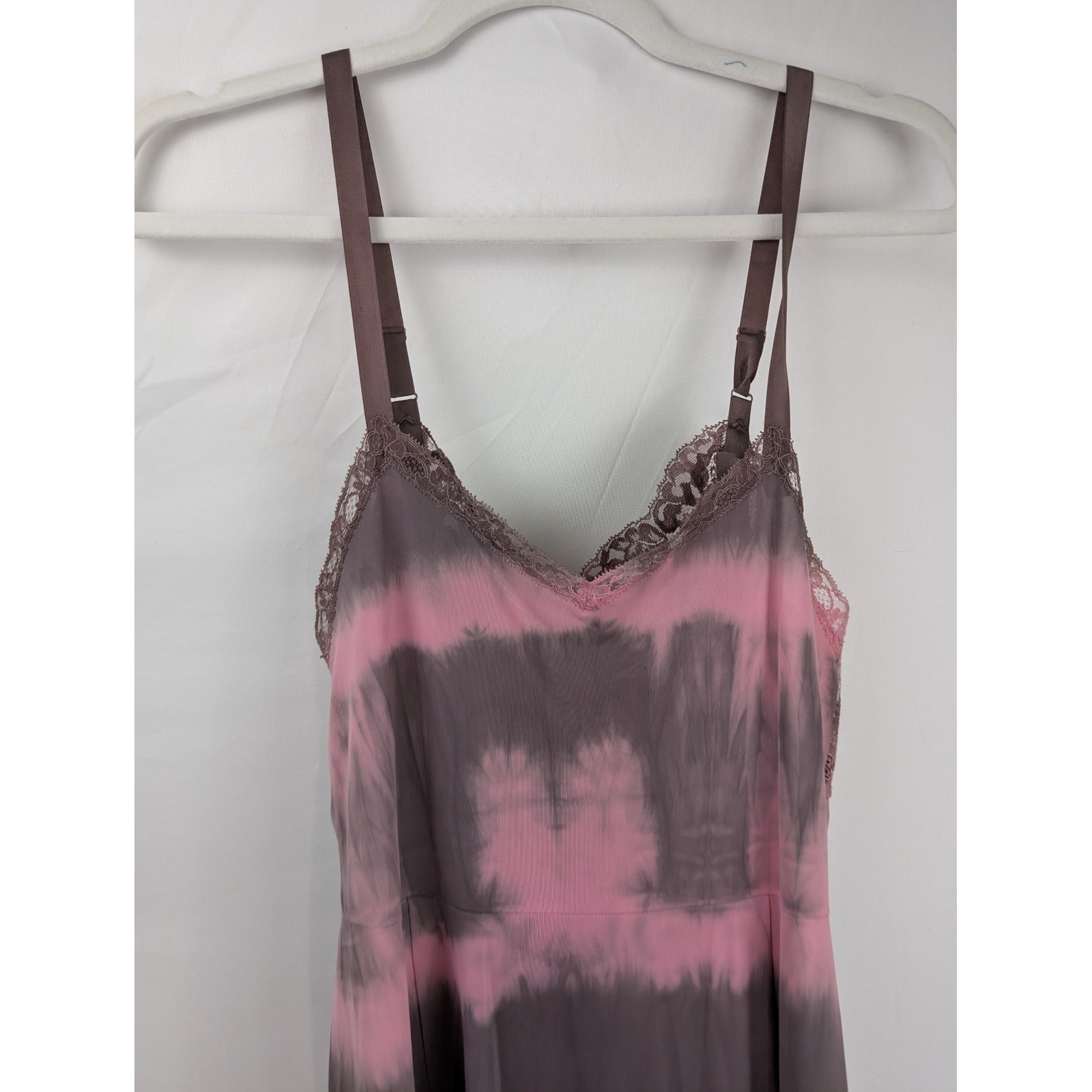 Vintage Hand Dyed Slip Dress Size S Pink Purple Fairy Grunge Boho Y2K Festival