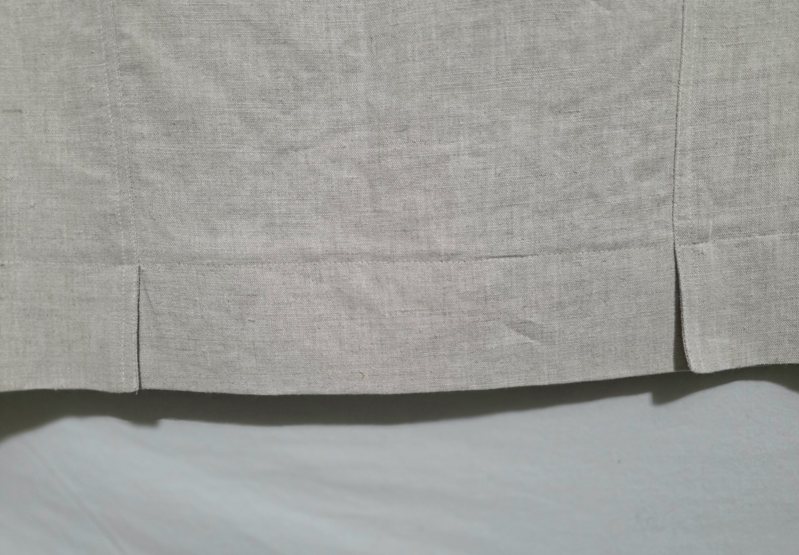 Mondi Skirt Sz 44 M/L New Vtg Straight Beige Ecru Linen Blend ’90s Office Career