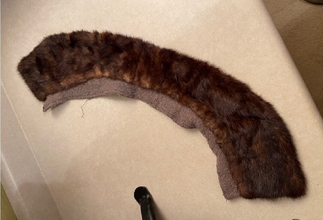 Vintage Mink Natural Fur Collar 1950s-1970s