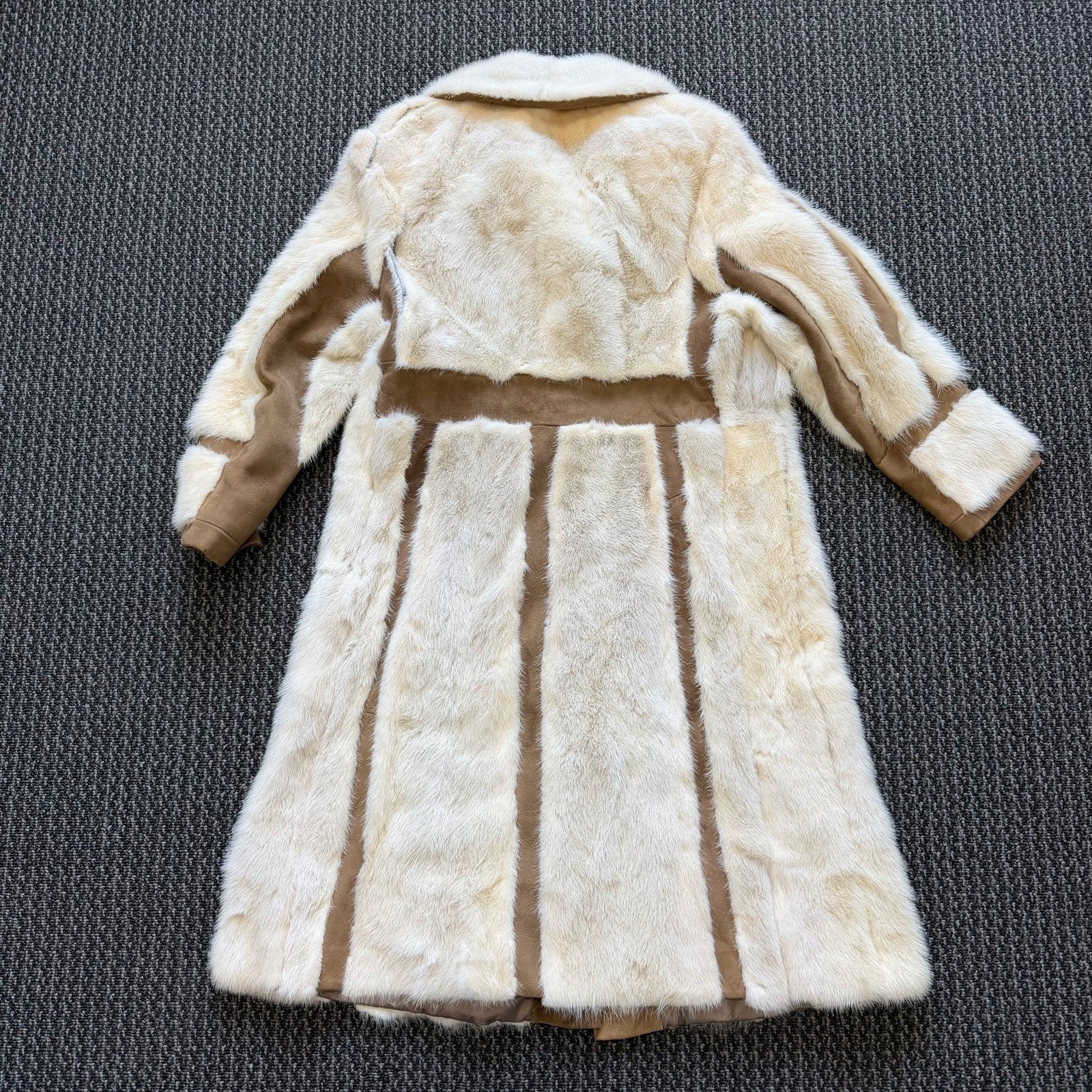 Vintage I. Rubin Beverly Hills Belted Women’s Trench Coat Mink Fur & Suede *READ