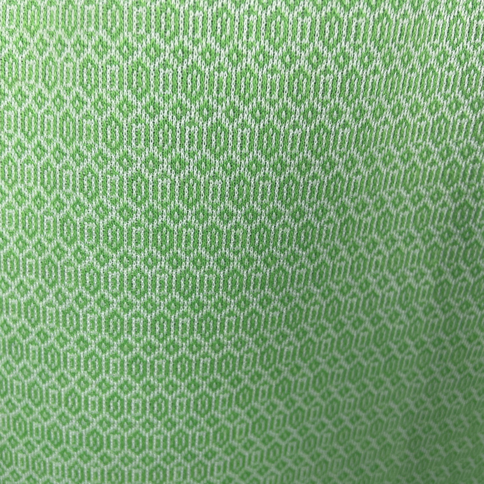 Vintage 70s Mod Shift Dress Size Small Green Geometric Print Belted Half Zip