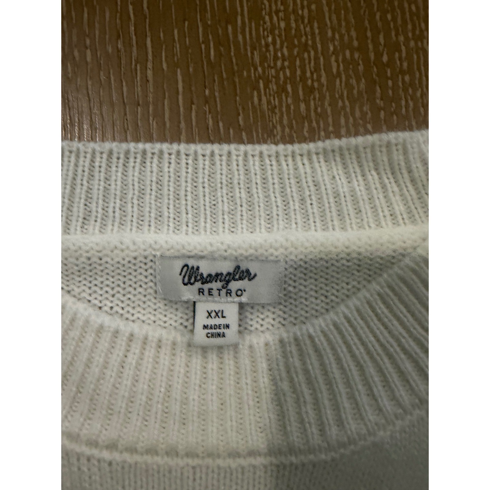 Wrangler Retro Womens Cream Boot Sweater XXL New Western Cowgirl Cozy Country
