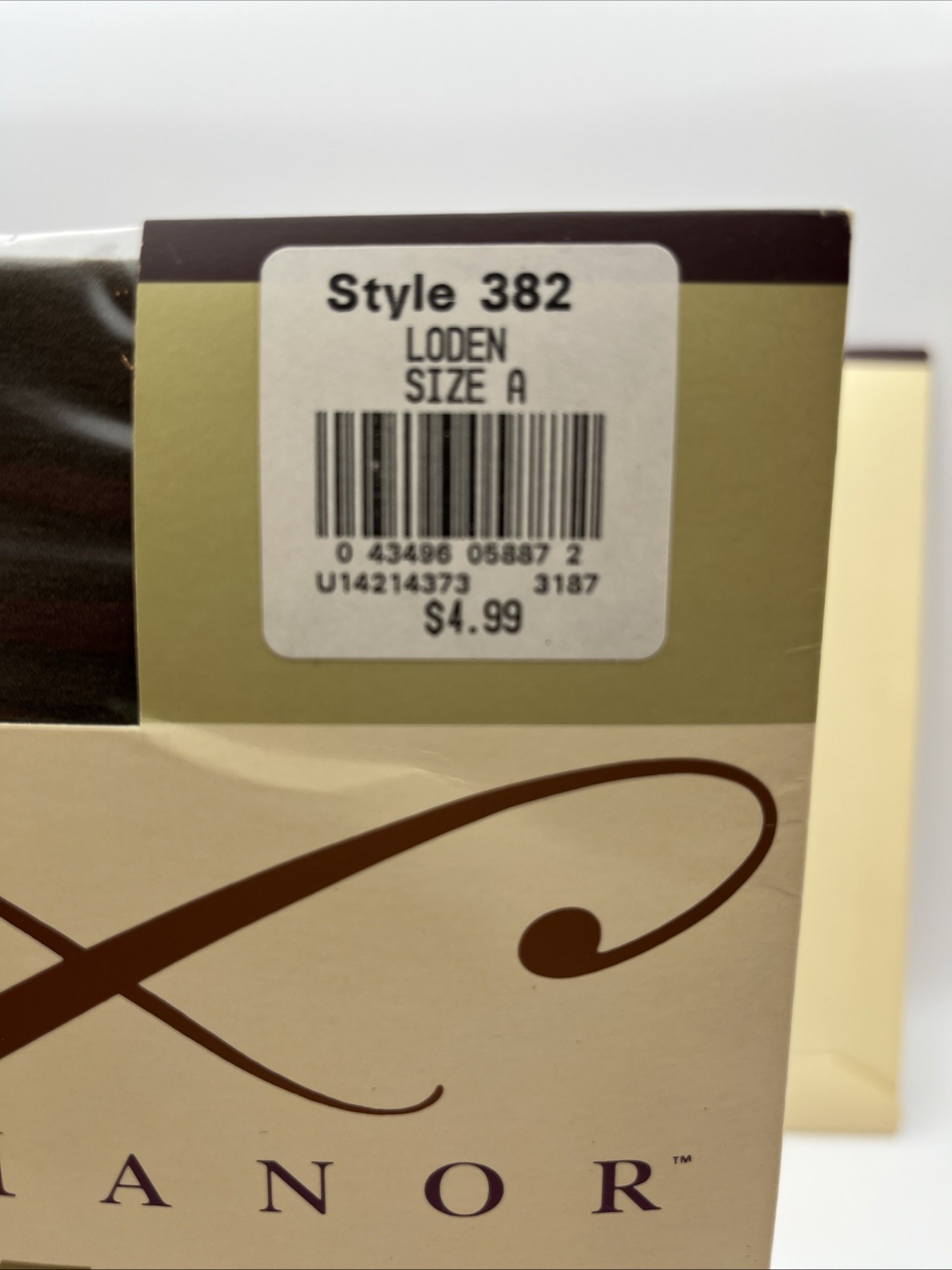 Vintage Field Manor Lycra Opaque Control Top Loden Pantyhose 382 Size A Lot Of 2