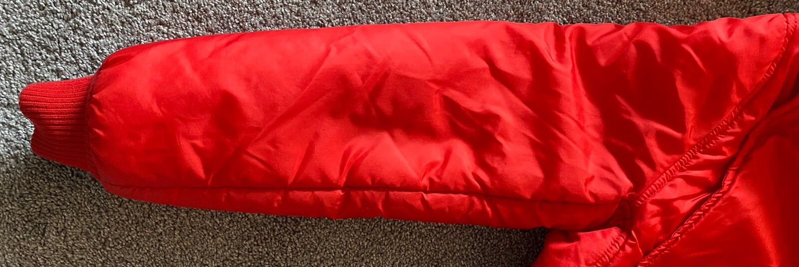 Vintage Obermeyer Womens M/12 Nylon Jacket Coat Red Made In British Hong Kong