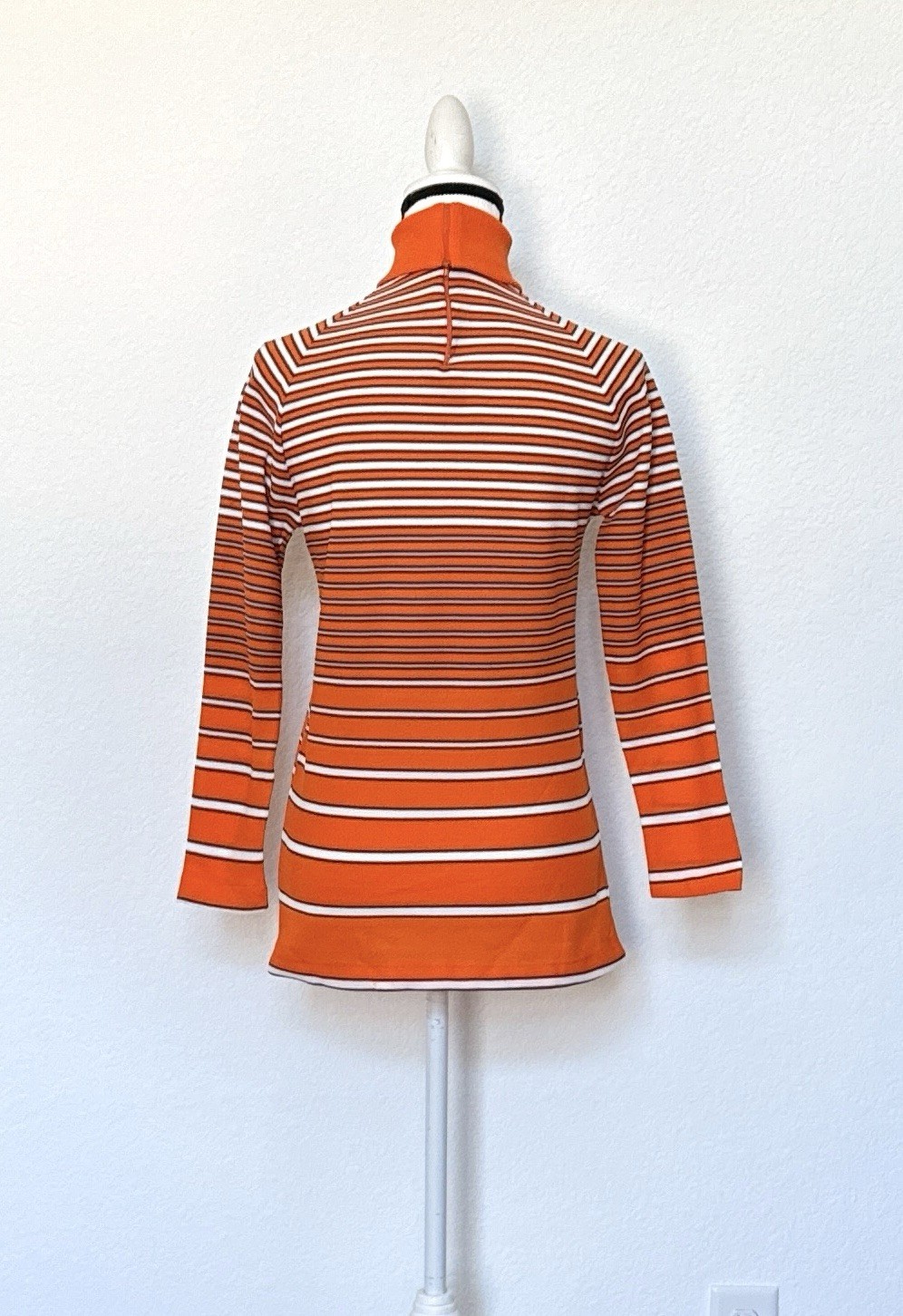 VTG 1970s Gradient Striped Knit Turtleneck