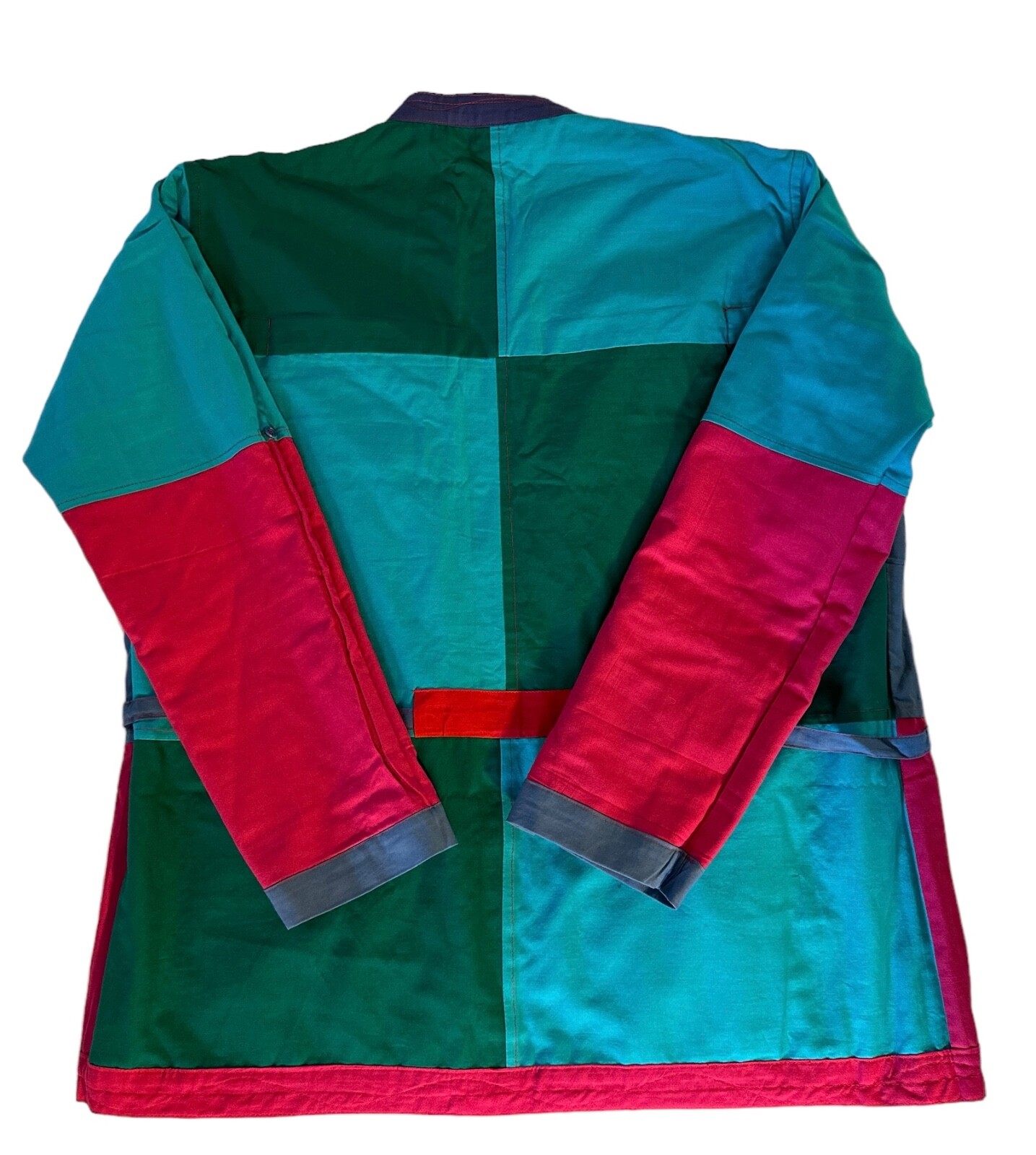 Vintage 90s Y2K Color Block Reversible Jacket Purse 2 in 1 Unisex Small-XXL Bold