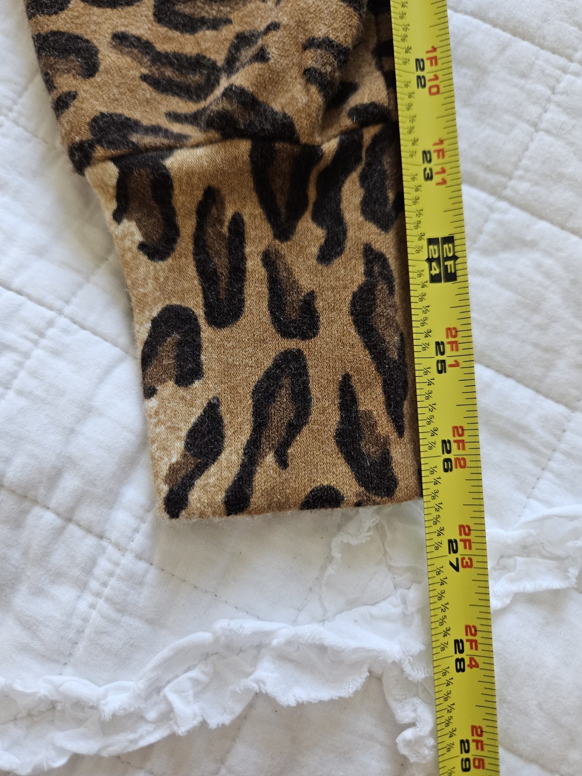 Vtg CHETTA B Animal Print Leopard Cheetah Fitted Pencil Mock Neck Dress