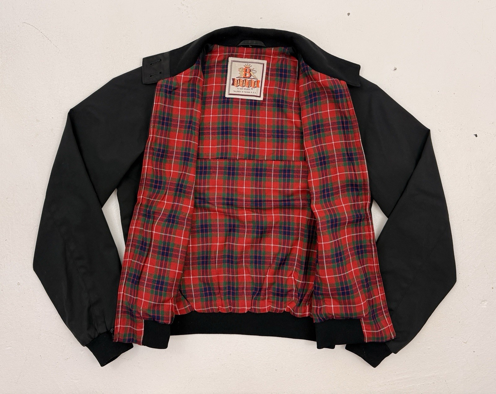Vintage Baracuta Van Heusen Harrington Jacket Women’s L Black Bomber G9 EUC