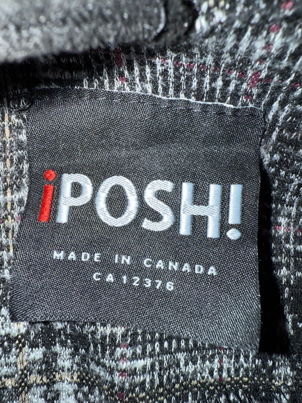 Vtg iPOSH! 90s Plaid Pinafore Jumper Dress Youth XL Drop Waist Tweed