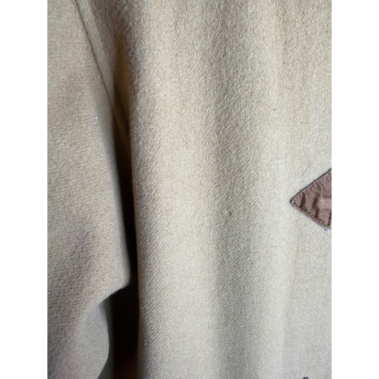 Jaeger London Vintage Wool Camel Hair Toggle Coat Beige Made in Great Britain 12