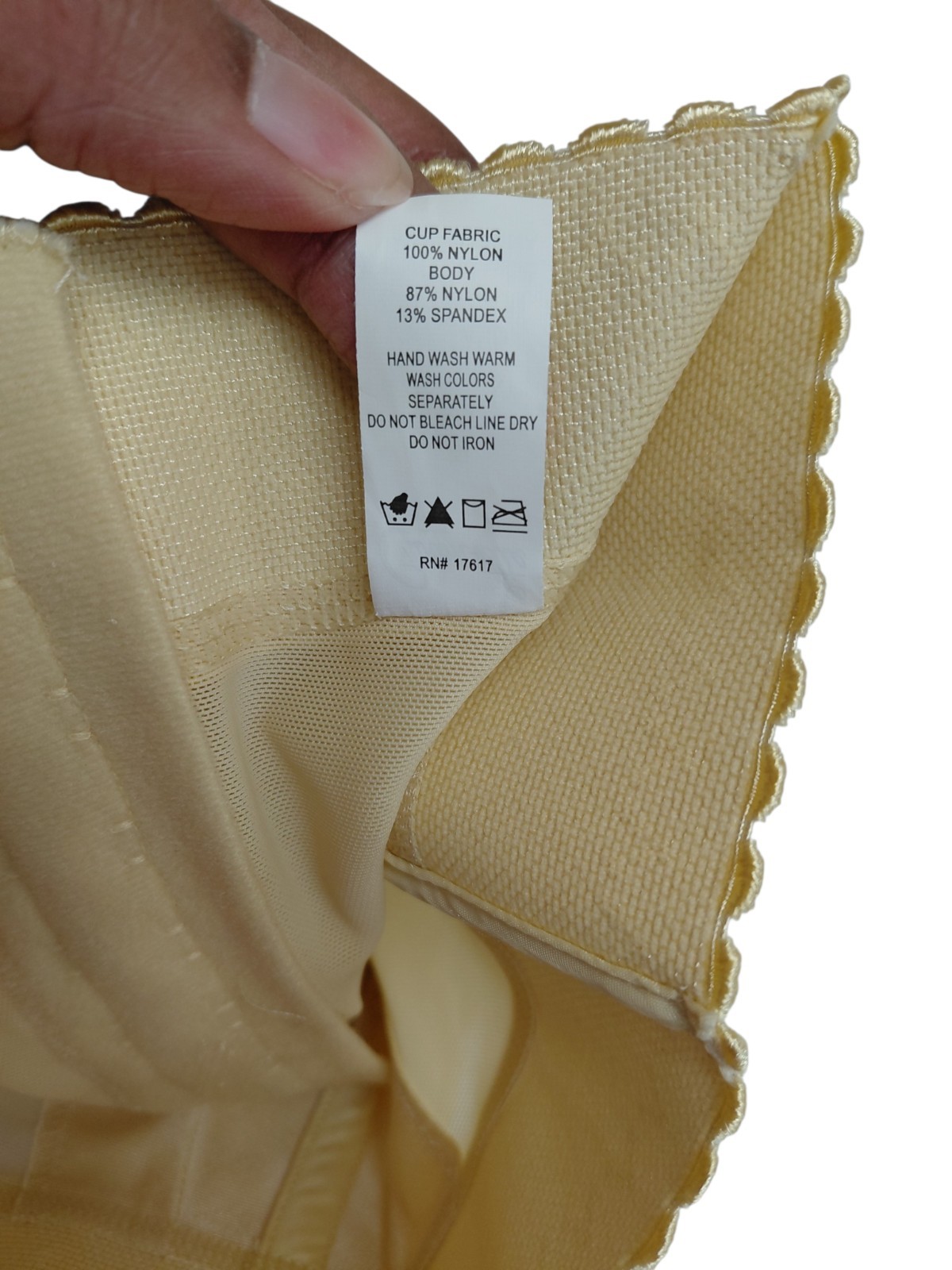 Vintage Crown-nette Longline Beige Bra Size 36B