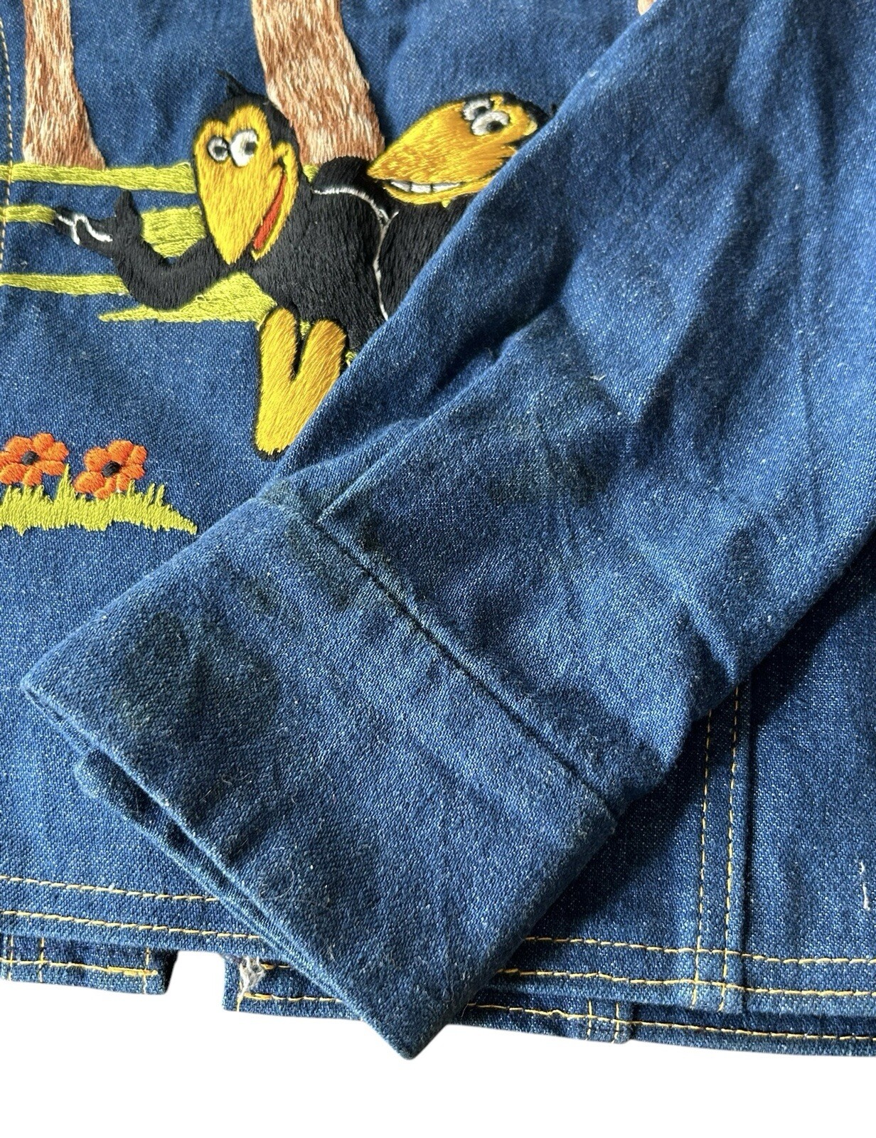Vintage 70s Antonio Giuseppe Denim Jacket Heckle & Jeckle Terrytoons
