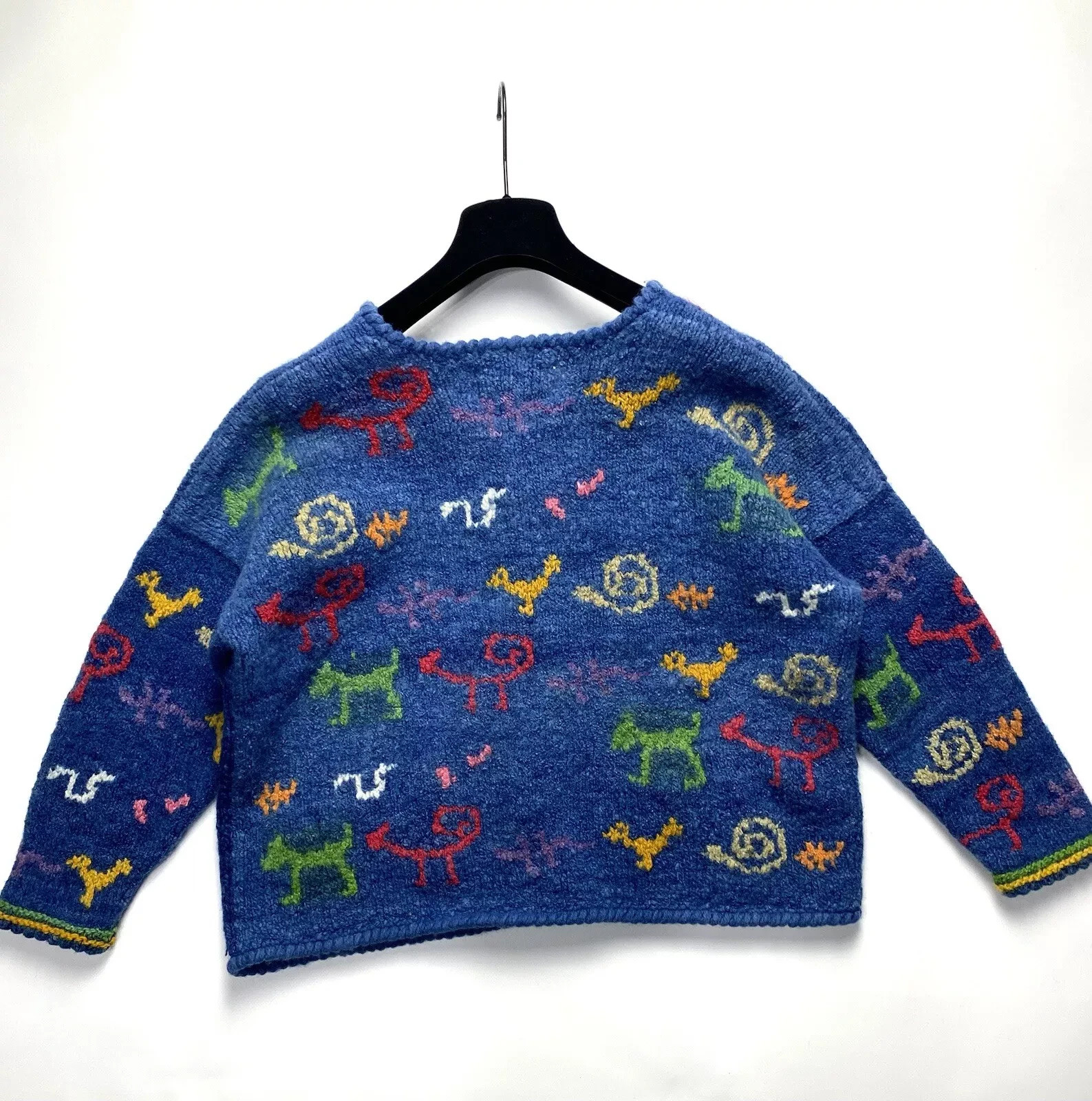 Amano RARE Archive Vintage Knit Sweater 80s–90s Geometric Patern – Size S–M