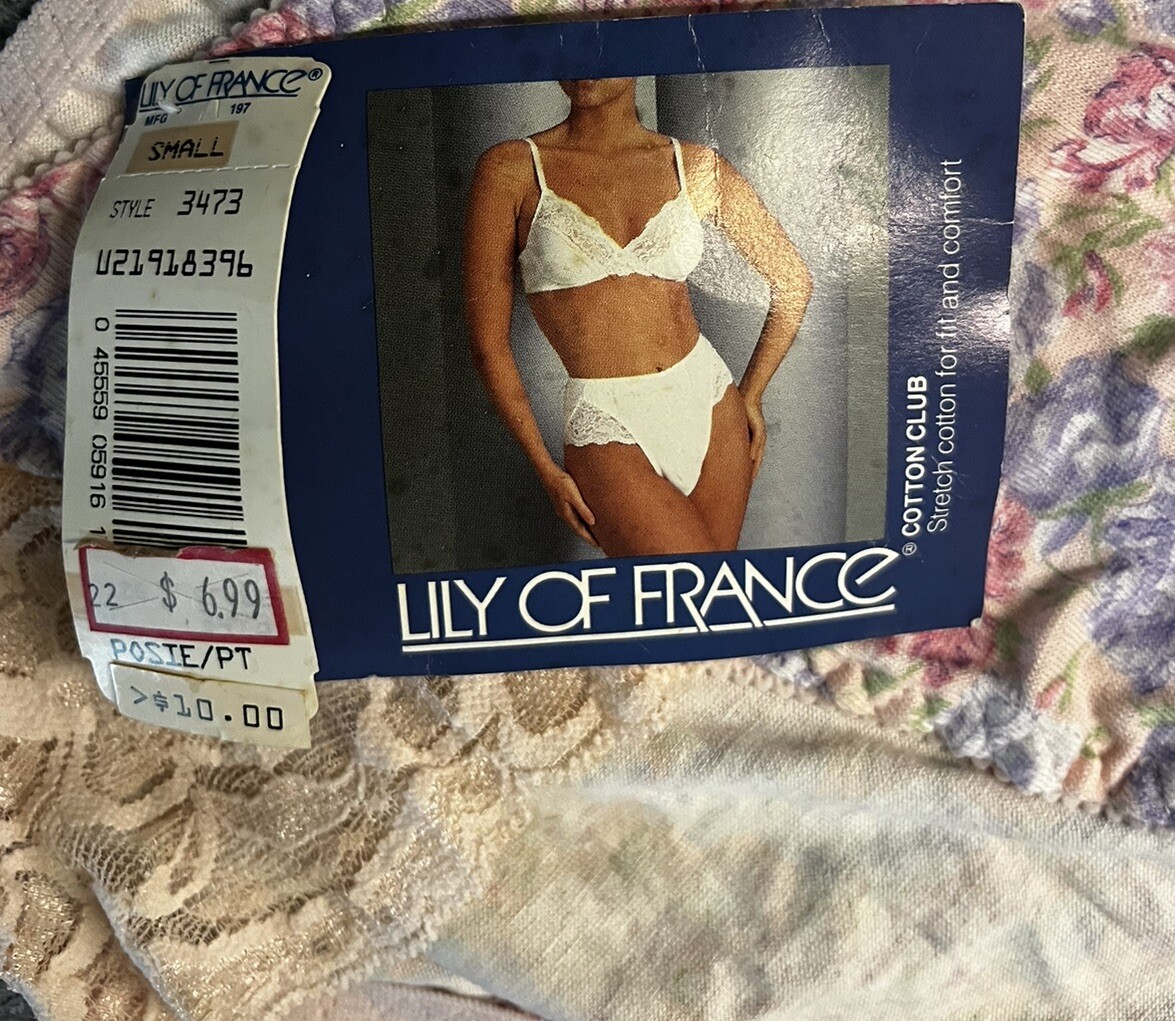 Vtg NWT~Lily Of France~by Dolores Cotton Club sz S Underwear stretch cotton