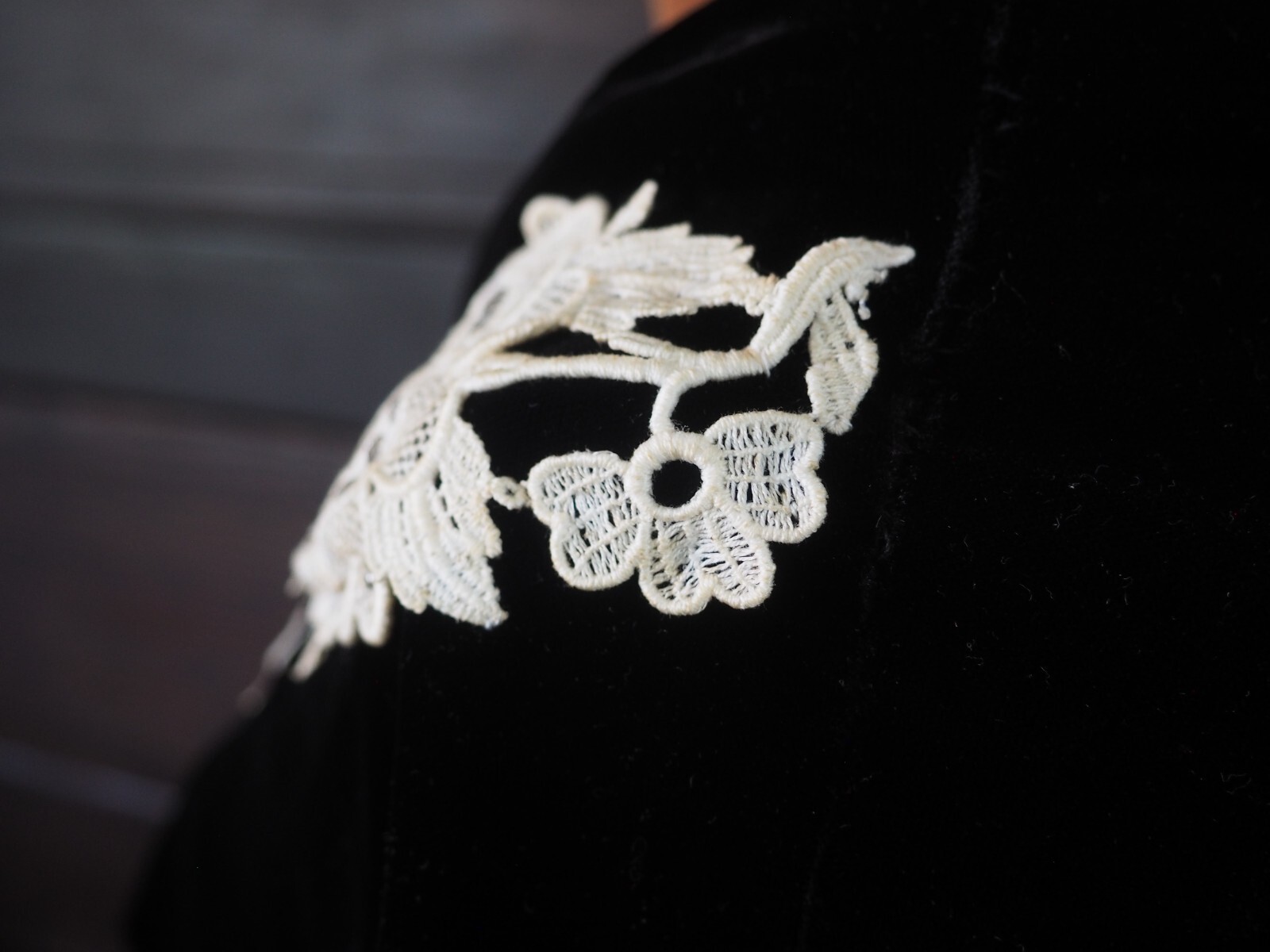 VTG 30s 40s Black Velvet Rhinestone Glam Pinup Party Cocktail Formal Dress Sz M