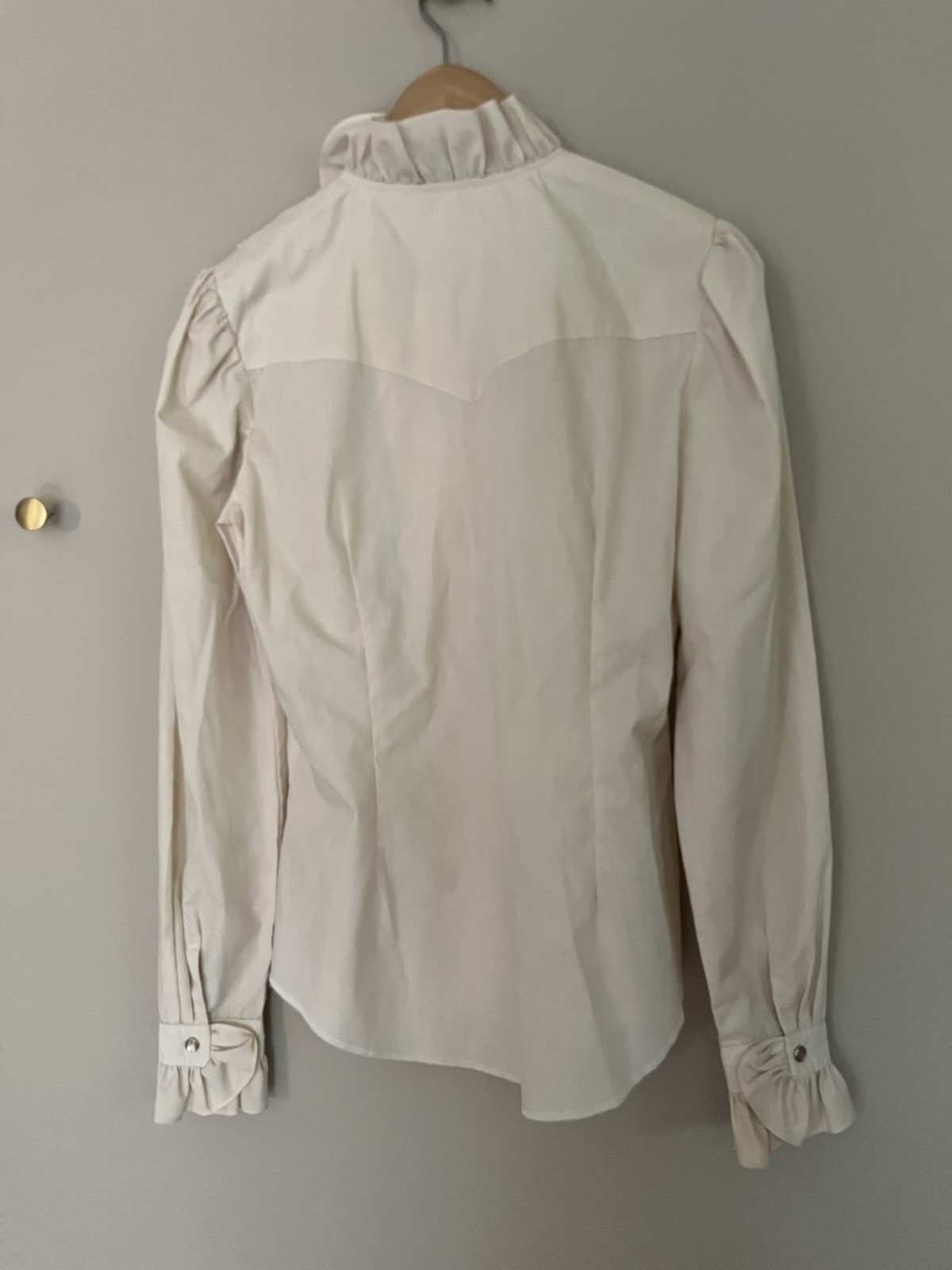 Beautiful Vintage H Bar C California Ranchwear western shirt Women’s 34 Ivory