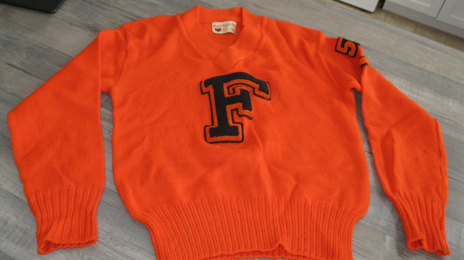 Vintage Cheerleader Sweater 1955 Phoenix Sweater Mills