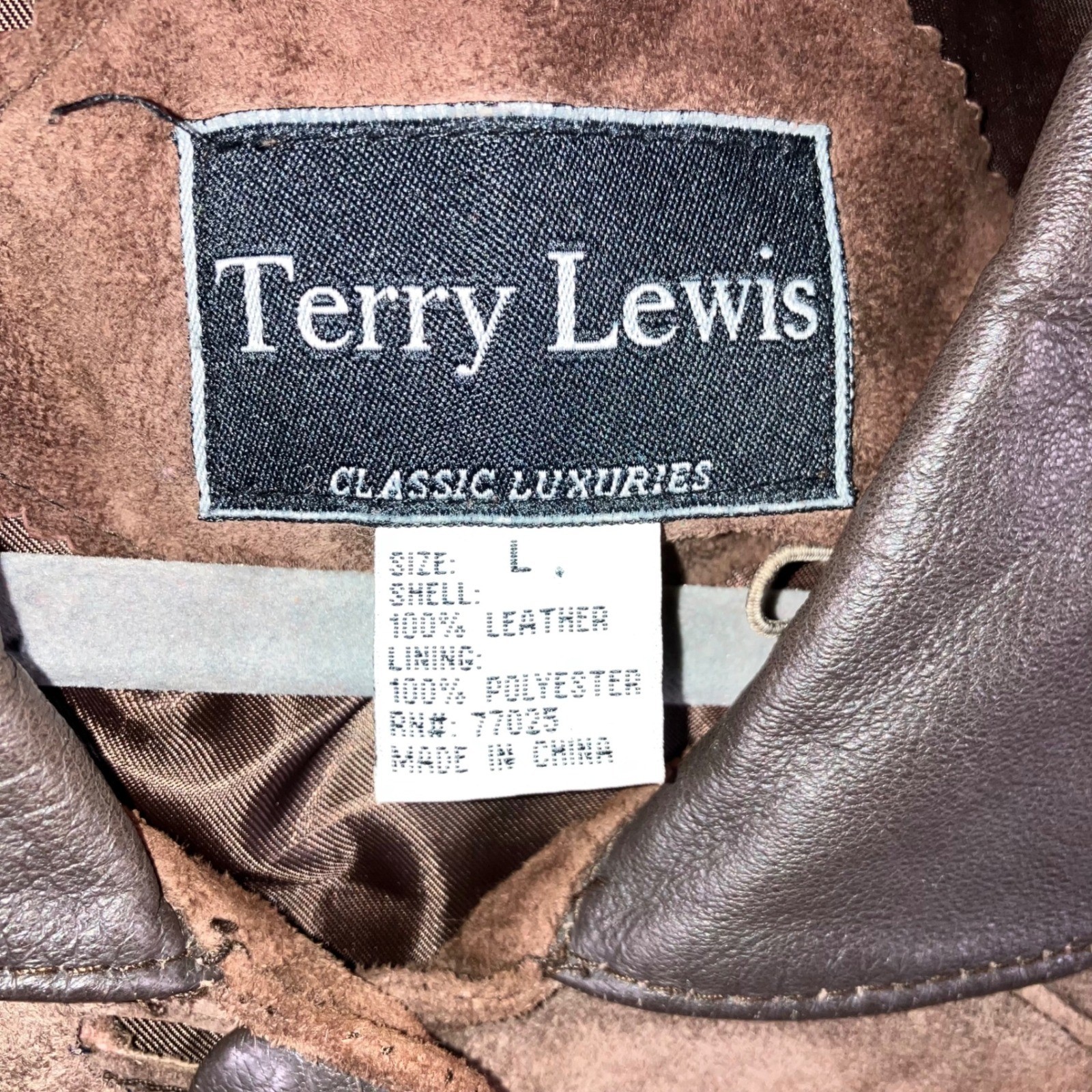 VTG Terry Lewis Leather Suede Jacket Women L Button Front Relaxed Chore Classic