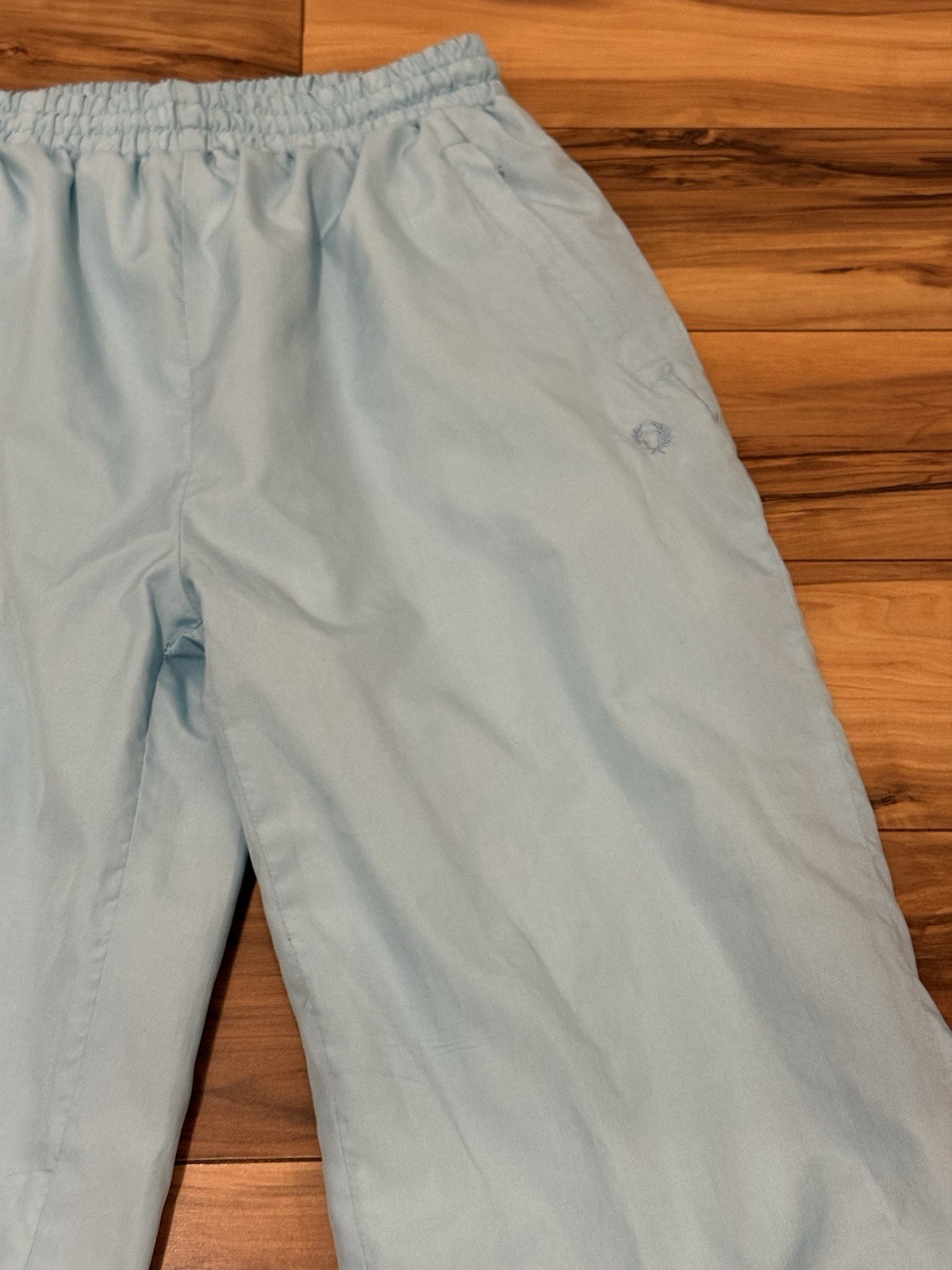 Vtg Fred Perry Windbreaker Track Pants M Light Blue Women / Unisex Runs Small