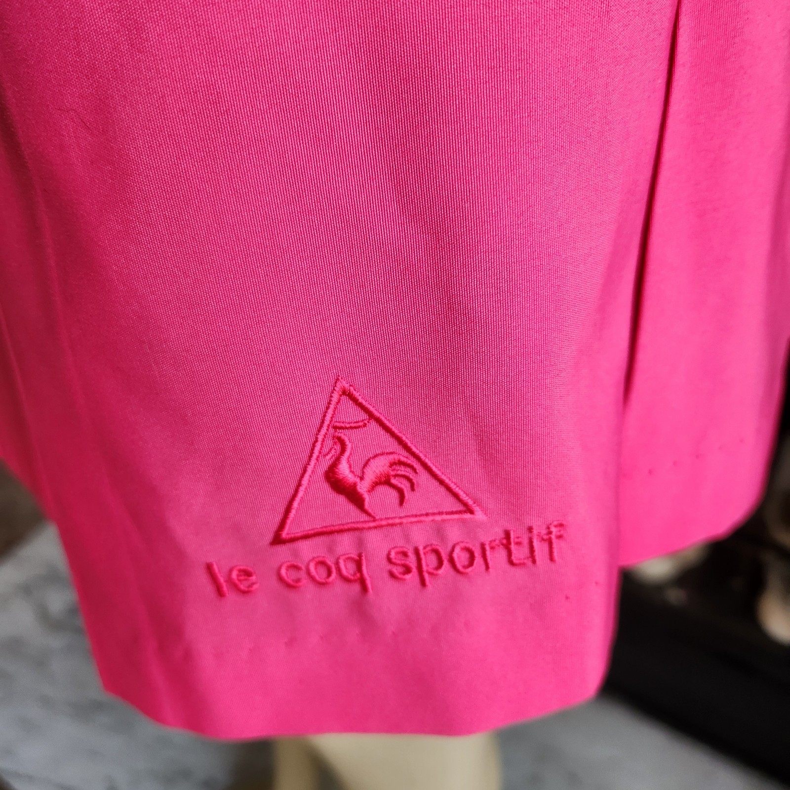Vintage Y2K Le Coq Sportif Pink Tennis Skirt Preppy Athleisure Size 10