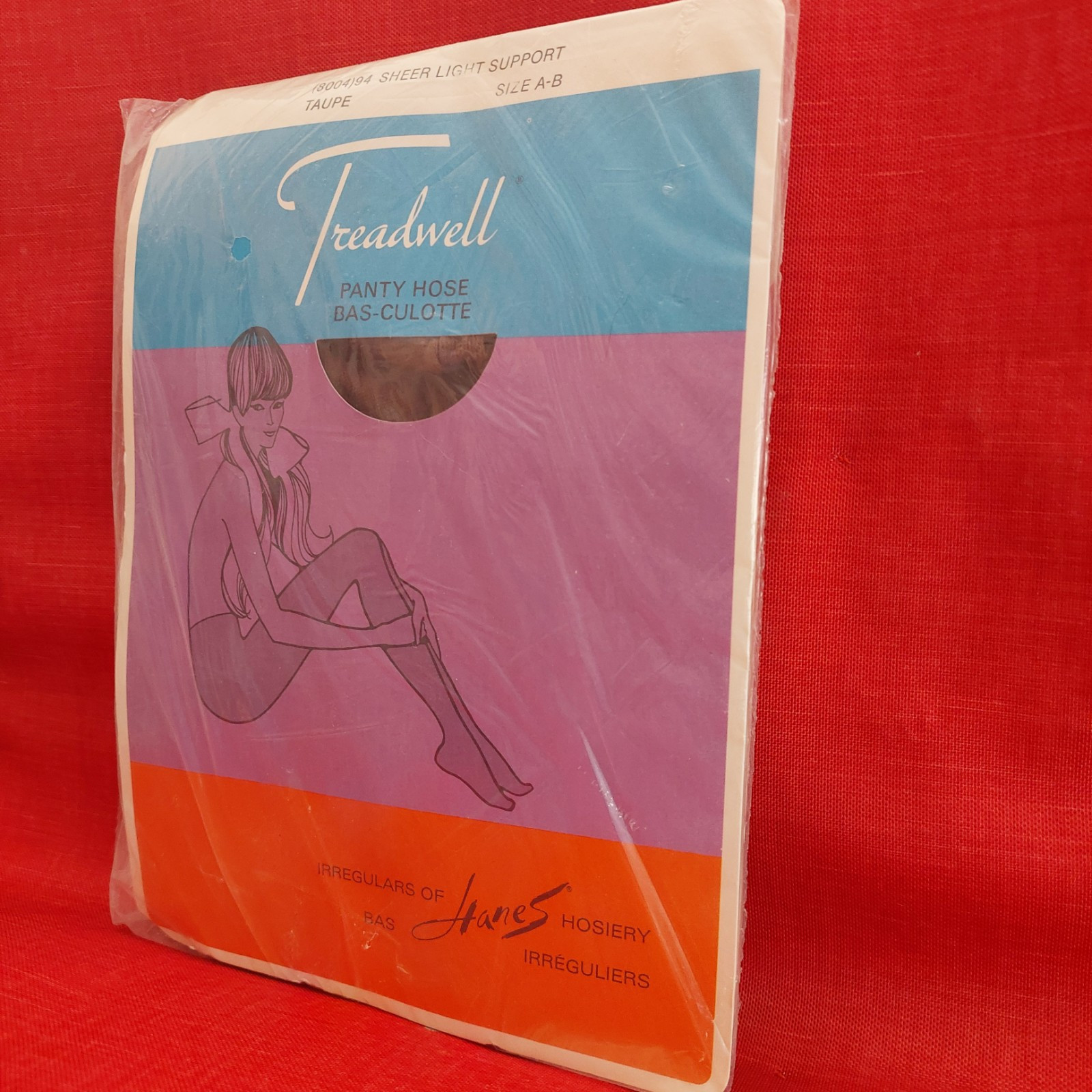 Vintage Pantyhose 💕Treadwell Sheer Light Support Color Taupe size A-B BHAN01