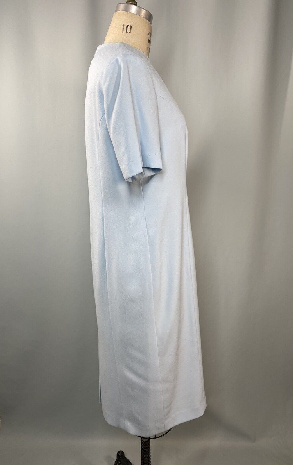 Vintage two piece Jacket & Dress SIZE 8 blue sheath HENRY LEE 60s 70s 80s 90s