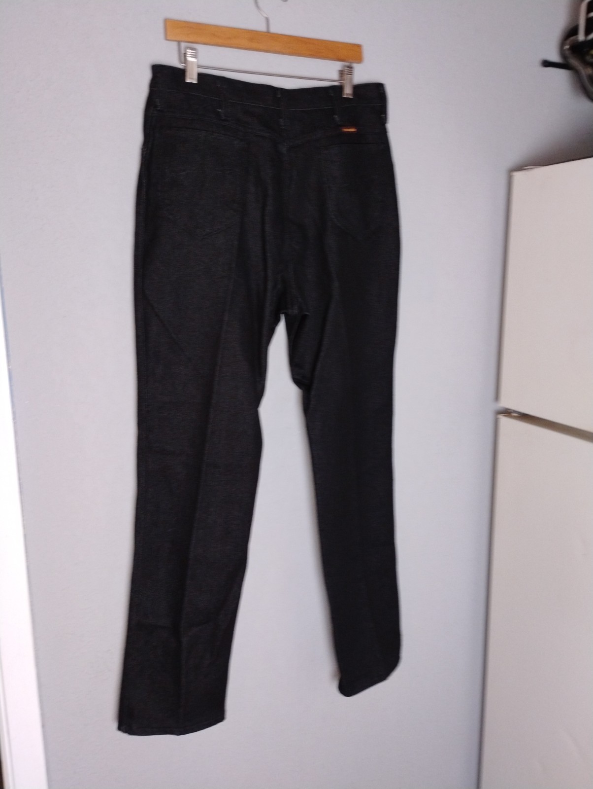 Vintage Jet Black Mens 80s wranglers jeans 100% cotton NWT
