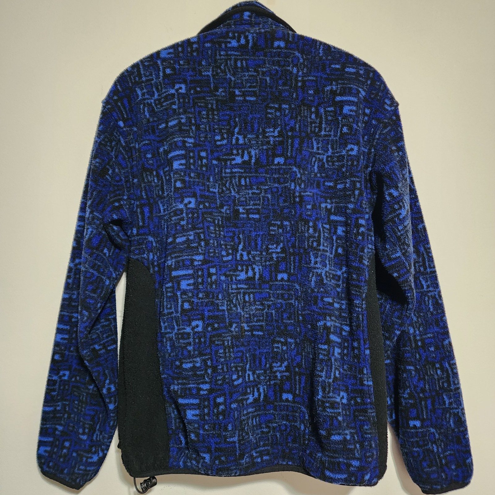 ​Vtg Timberland Performance Fleece Jacket Polartec Patterned Blue Geometric USA
