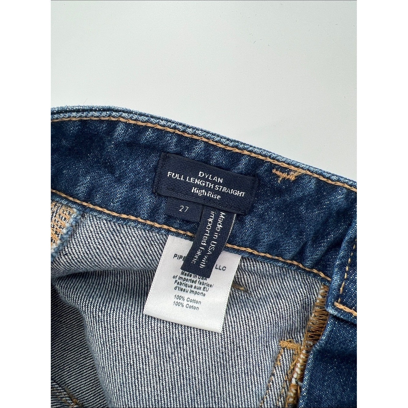 Veronica Beard Dylan High-Rise Straight Cuffed Jeans Chic Classic Staple Capsule