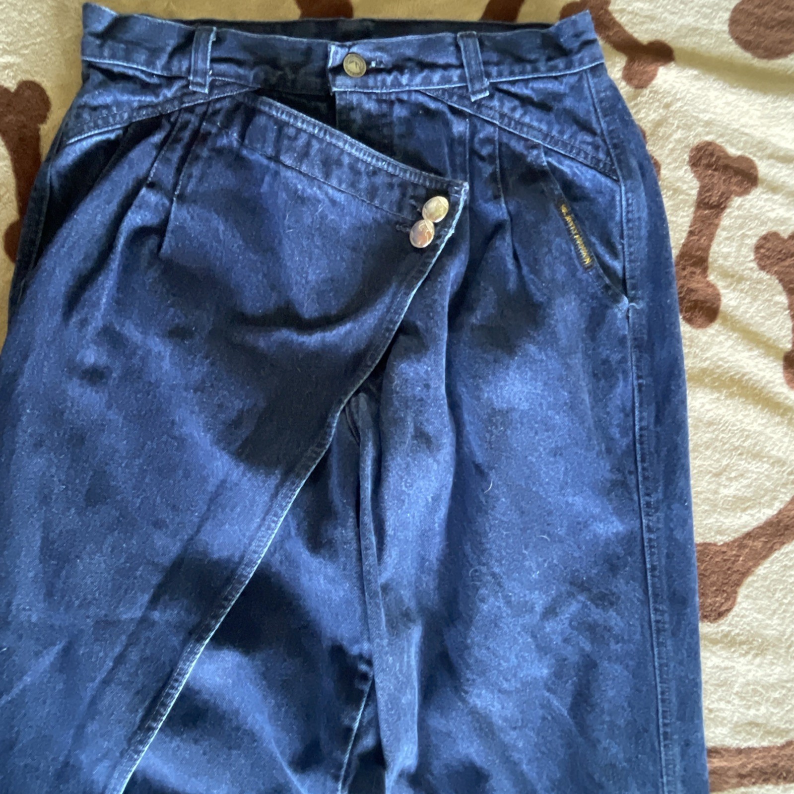 Western! Vintage! Rocky Mountain wrap women’s blue jeans high Rise