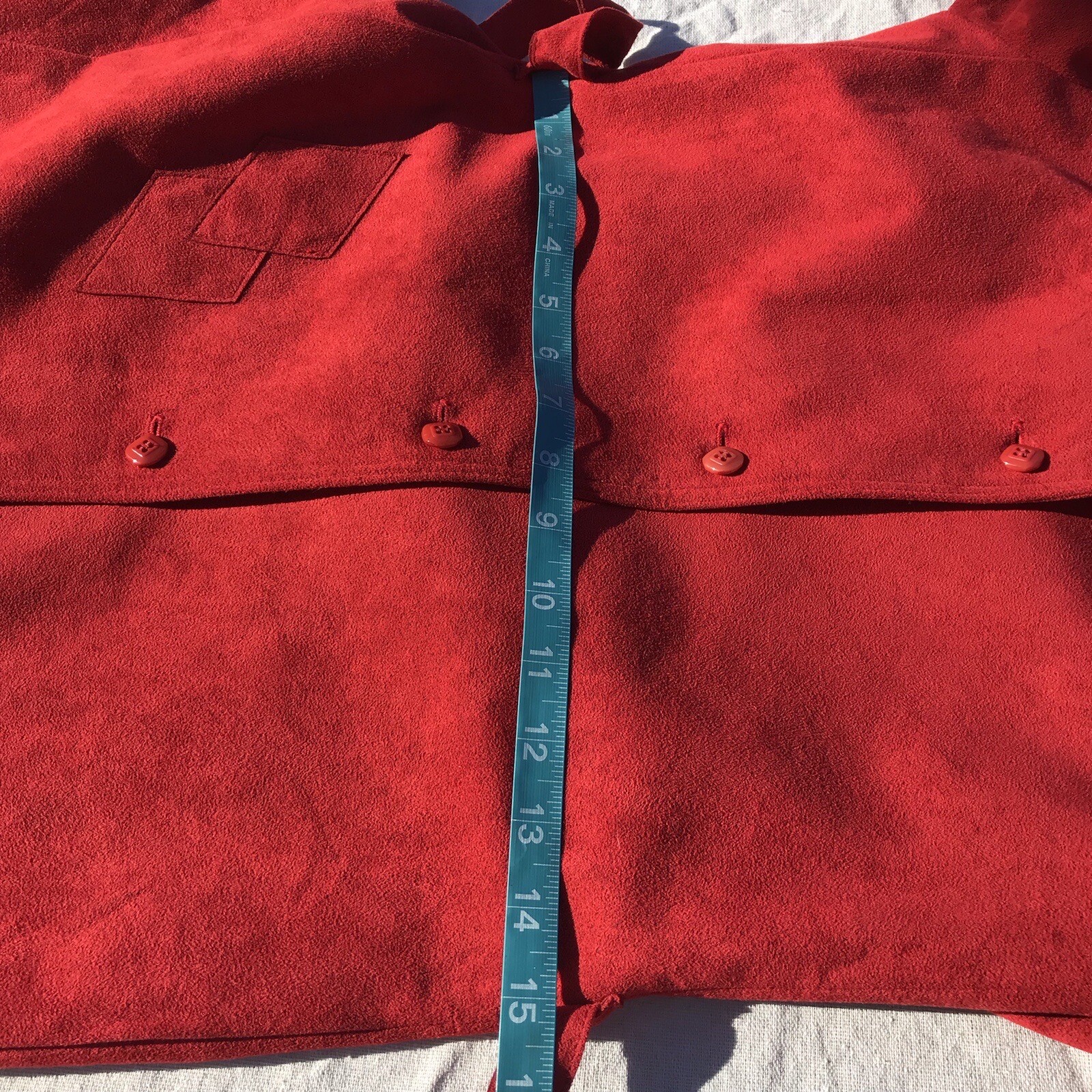 Vtg 70s Button Down Faux Suede Polyester Blend Dress 4 Xs S Olympic Ca HTF MOD
