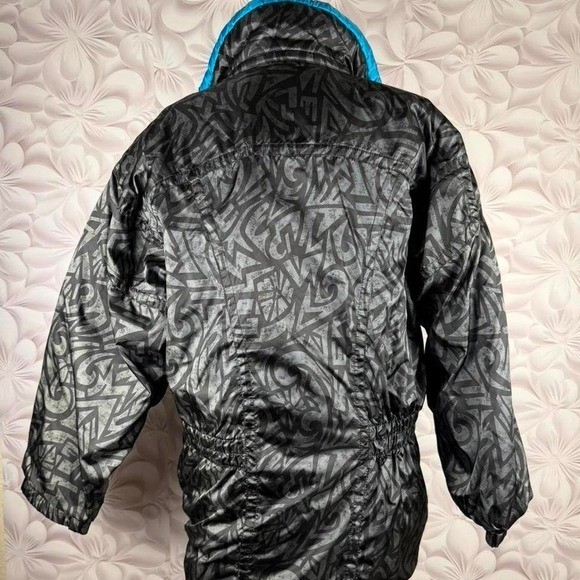 Vintage Snuggler Ski Wear jacket with bold abstract pattern Size 10