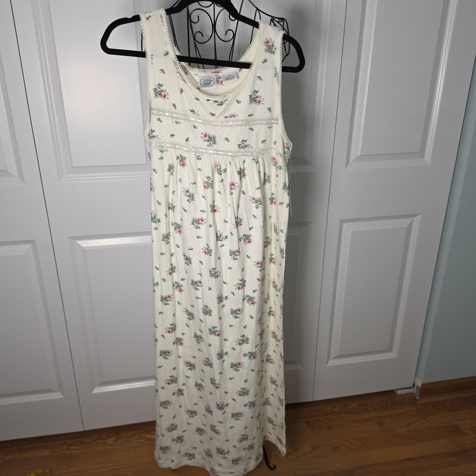 Authentic Vintage Laura Ashley „Vintg Rose” 100% Cotton Maxi Gown – DEADSTOCK…