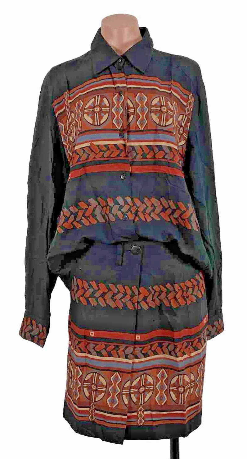 Vintage Bentley Arbuckle Wrap Skirt-8 Jacket-12 Suit Set Western Southwest 2pc