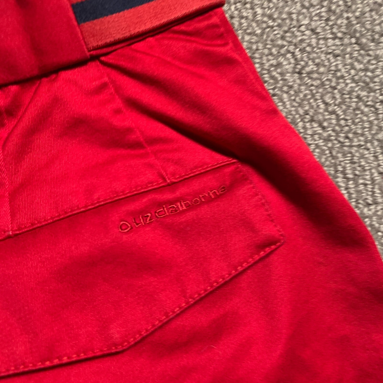 Vintage Liz Claiborne Lizsport Pants Women 4 Red Capri Pockets