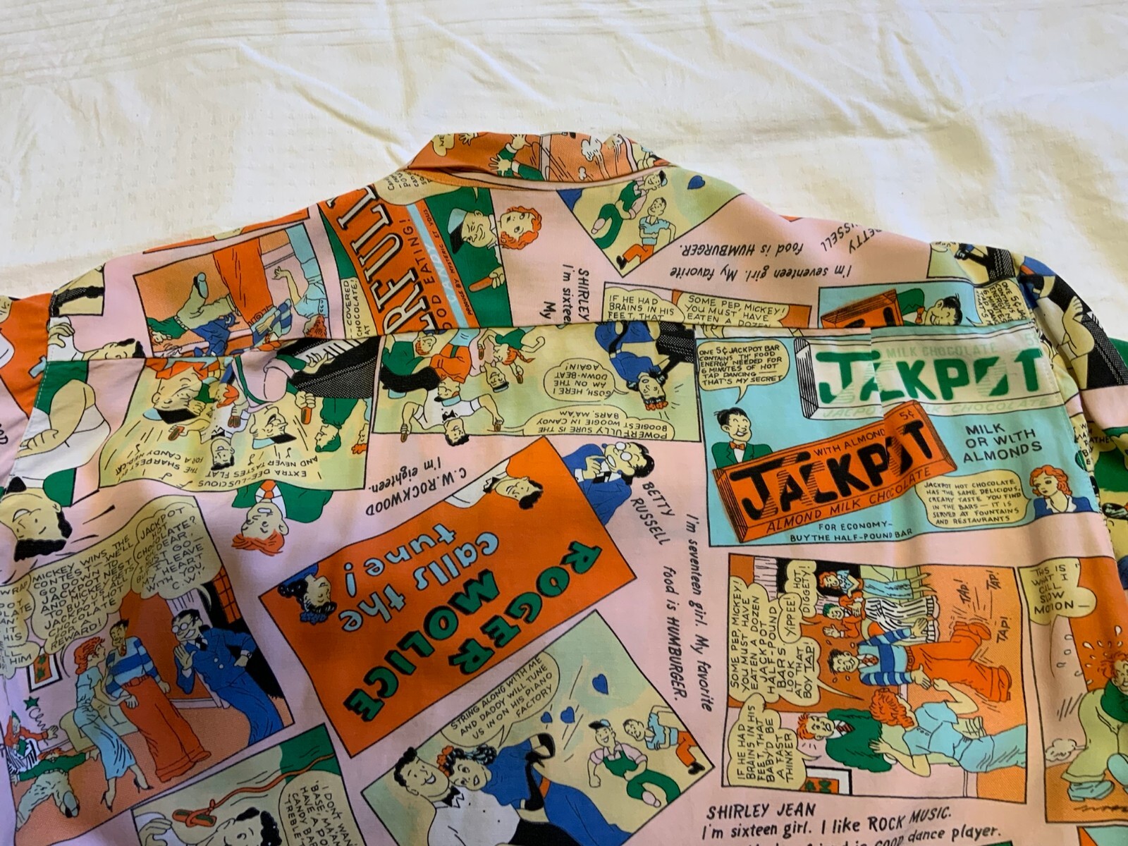 1980’s Hysteric Et Vous Comic Rayon Blouse made in France