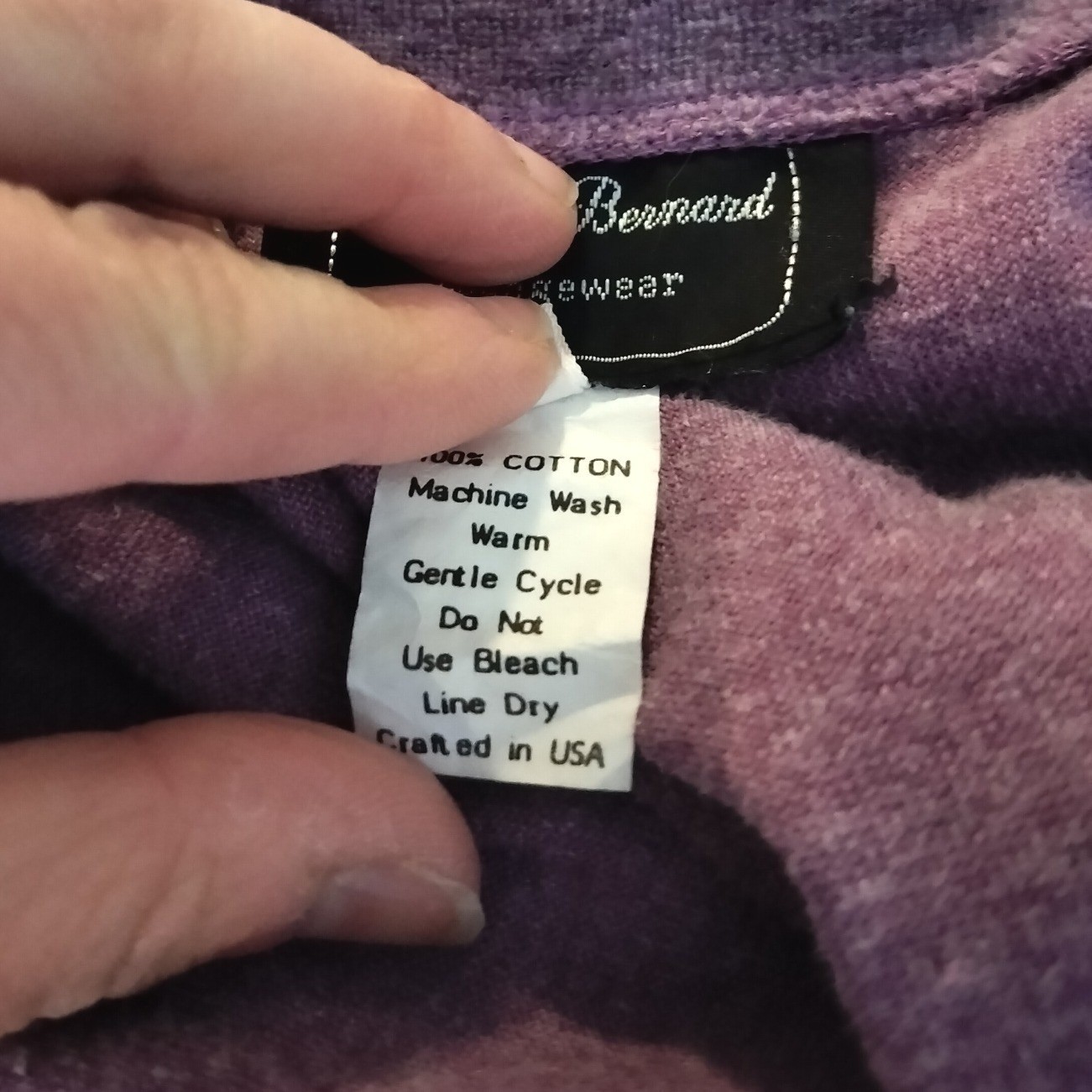 Vintage Velvet Velour Zip Loungewear Robe Size S Purple Gold Faye & Bernard